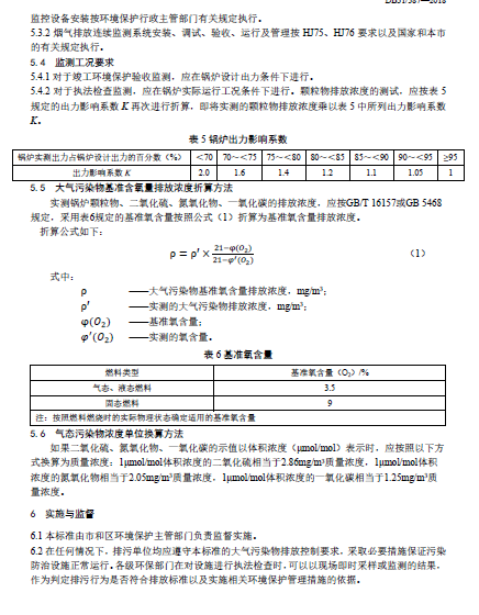 上海市:《锅炉大气污染物排放标准》