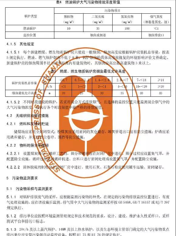 山西锅炉大气污染物排放标准(DB14/1929-2019)全文