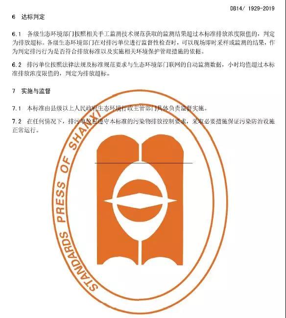 山西锅炉大气污染物排放标准(DB14/1929-2019)全文