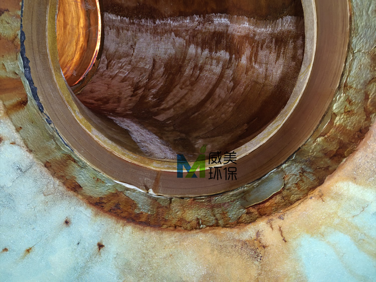 三氯异氰尿酸车间湿电除尘器维修考察现场